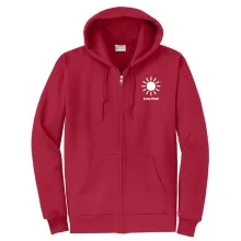 Adult Full Zip Hood Sweat - Camp Pitaki Logo